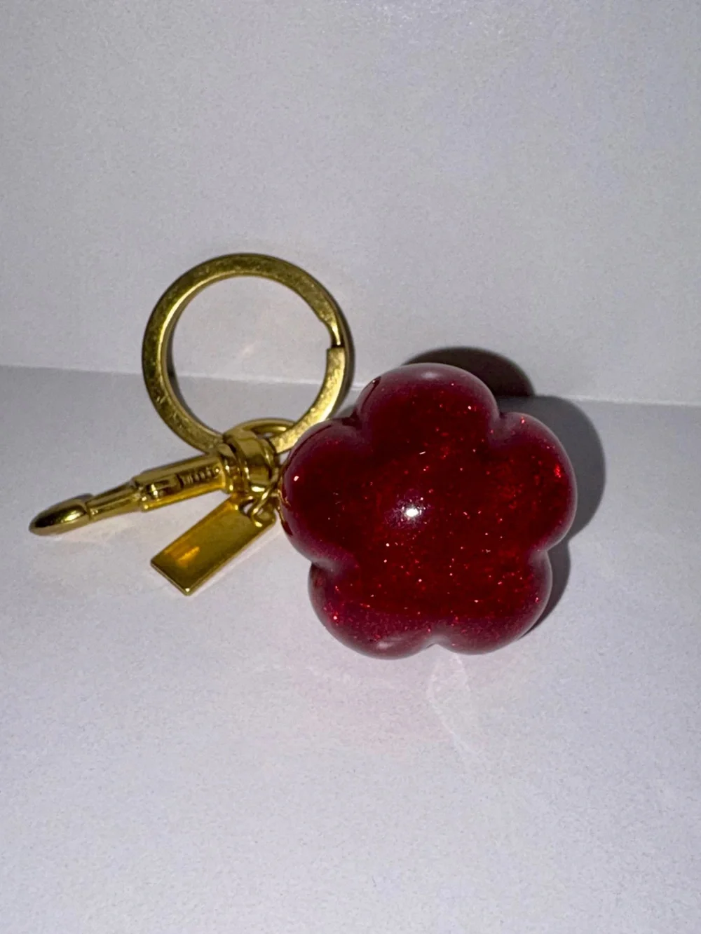 Sparkling “Scarlet Starlet” Pumpkin Bag Charm Keychain